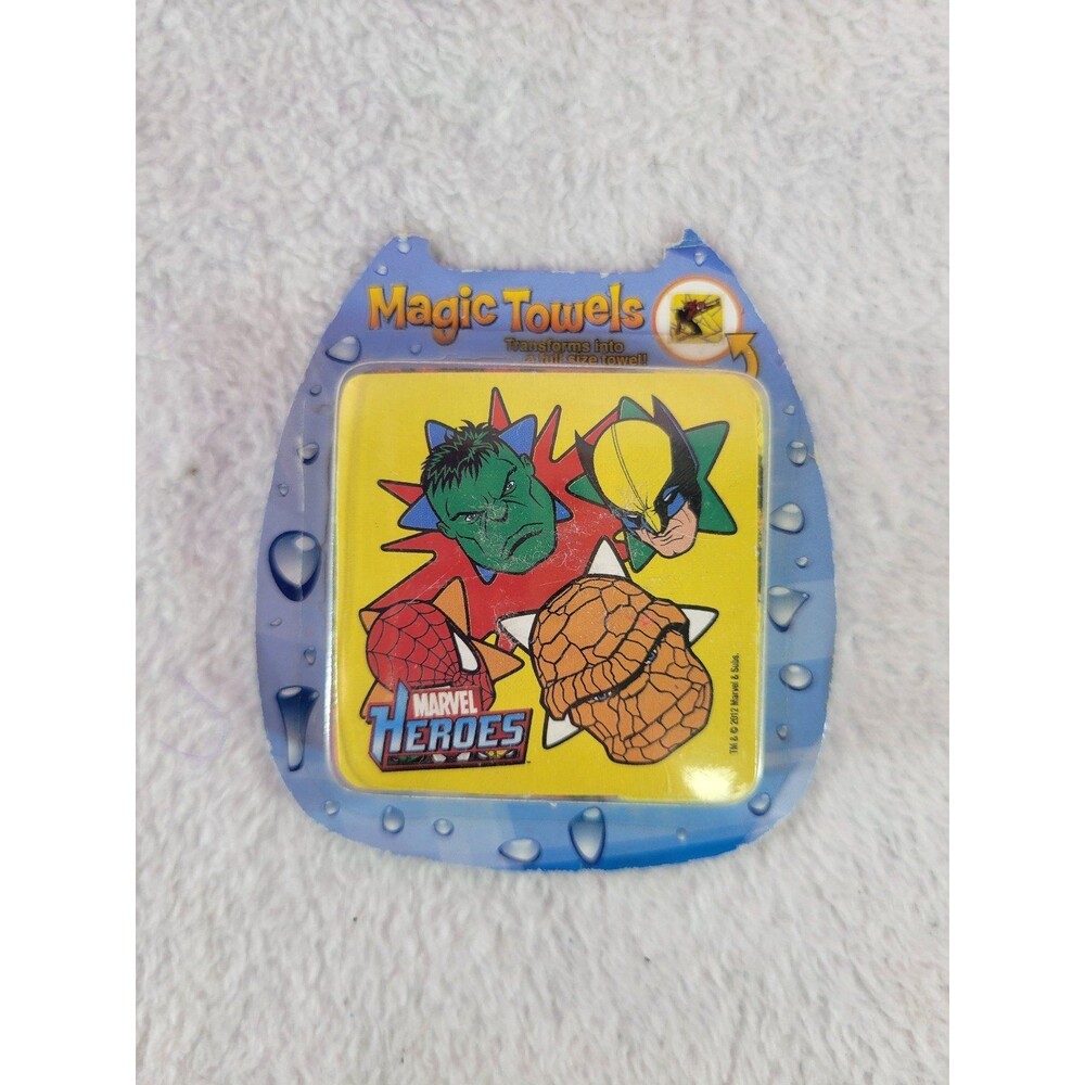 Marvel Spider-Man Batman Magic Towel Place in Warm Water and Watch it Grow New